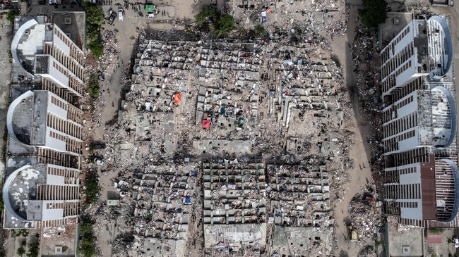 Aerial views reveal scale of devastation in Venezuela after twin earthquakes