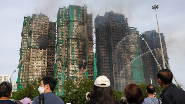 Deaths rise to 55 in Hong Kong building complex fire as rescue continues