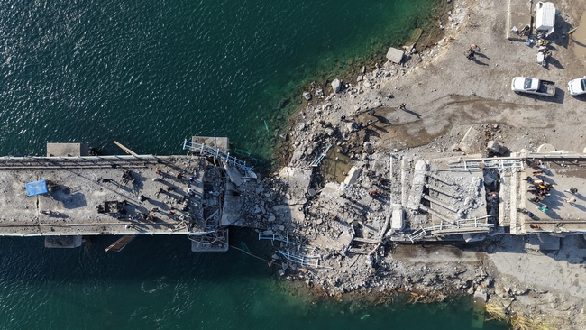 Destruction in Raqqa, Syria