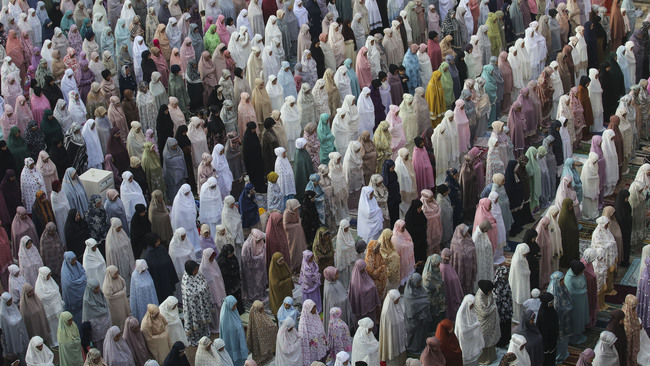 Eid-al Adha prayer in Indonesia