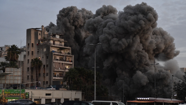 Israeli military carried out an attack on a building in Beirut