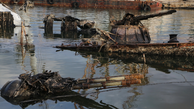 Latakia Port, wrecked by Israel, cleaned and put into service