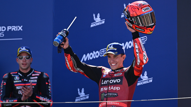 Marc Marquez takes victory at MotoGP Aragon Grand Prix in Spain