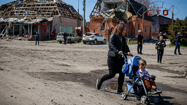 Russian drone strike in Kharkiv