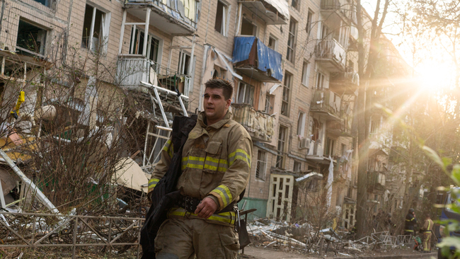 Russian missile attack on Ukraine's Kharkiv