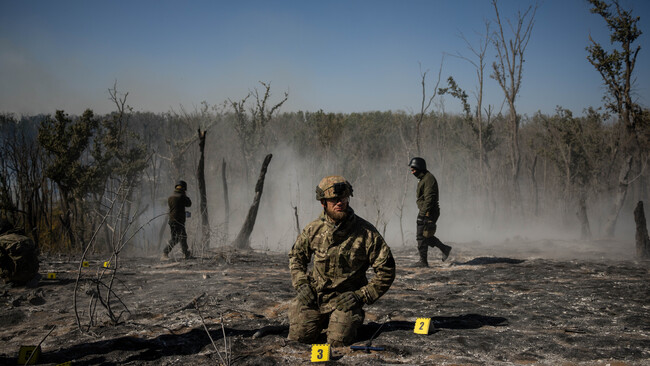 Volunteer search group identifies remains of soldiers found on battlefield in Ukraine